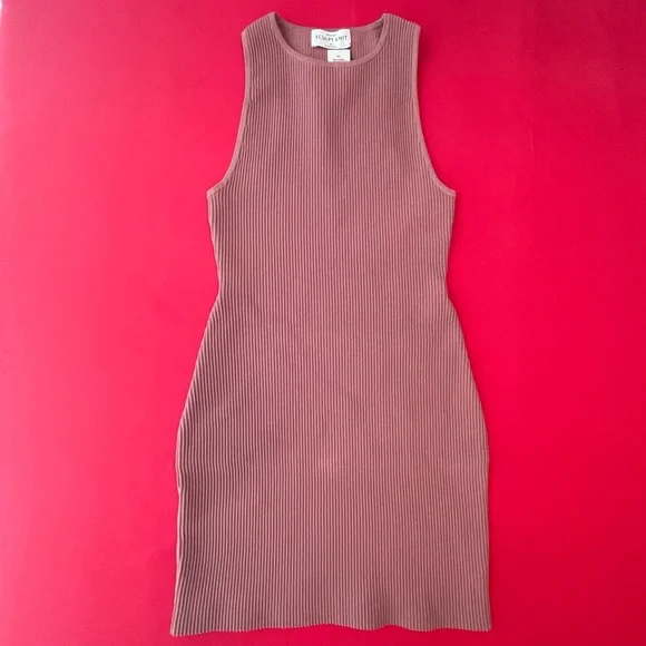NWT Aritzia Babaton Sculpt Knit Racer Mini Dress XS - Picture 4 of 5